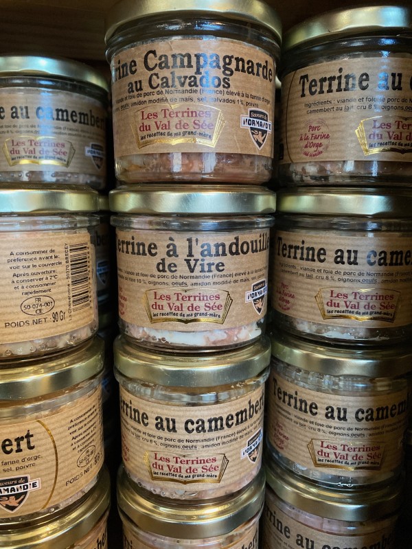Acheter des terrines de confection locales de 90g à moins de 4€ à Etretat